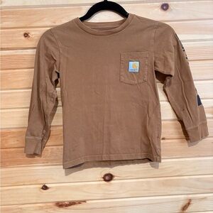 Carhartt Kids Brown Long Sleeve Tee